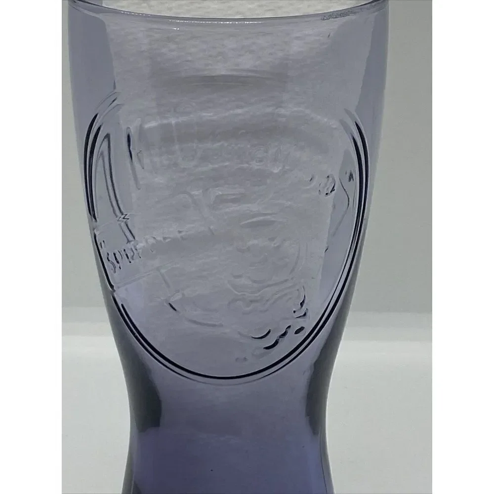 MCDONALD'S 1955 RETRO PURPLE SPEEDEE DRINKING LOGO GLASS  Vintage